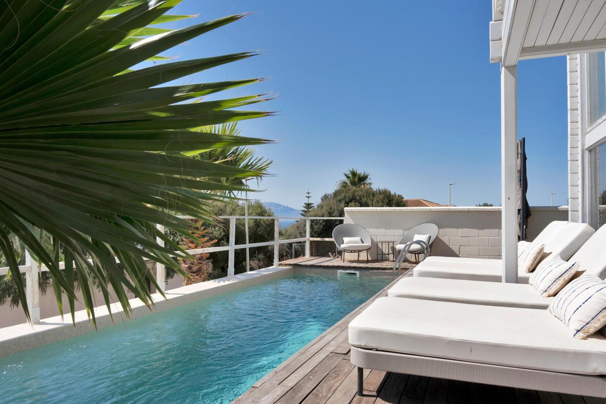 Increible Villa De Madera Con Vistas Al Mar Algeciras Exterior foto